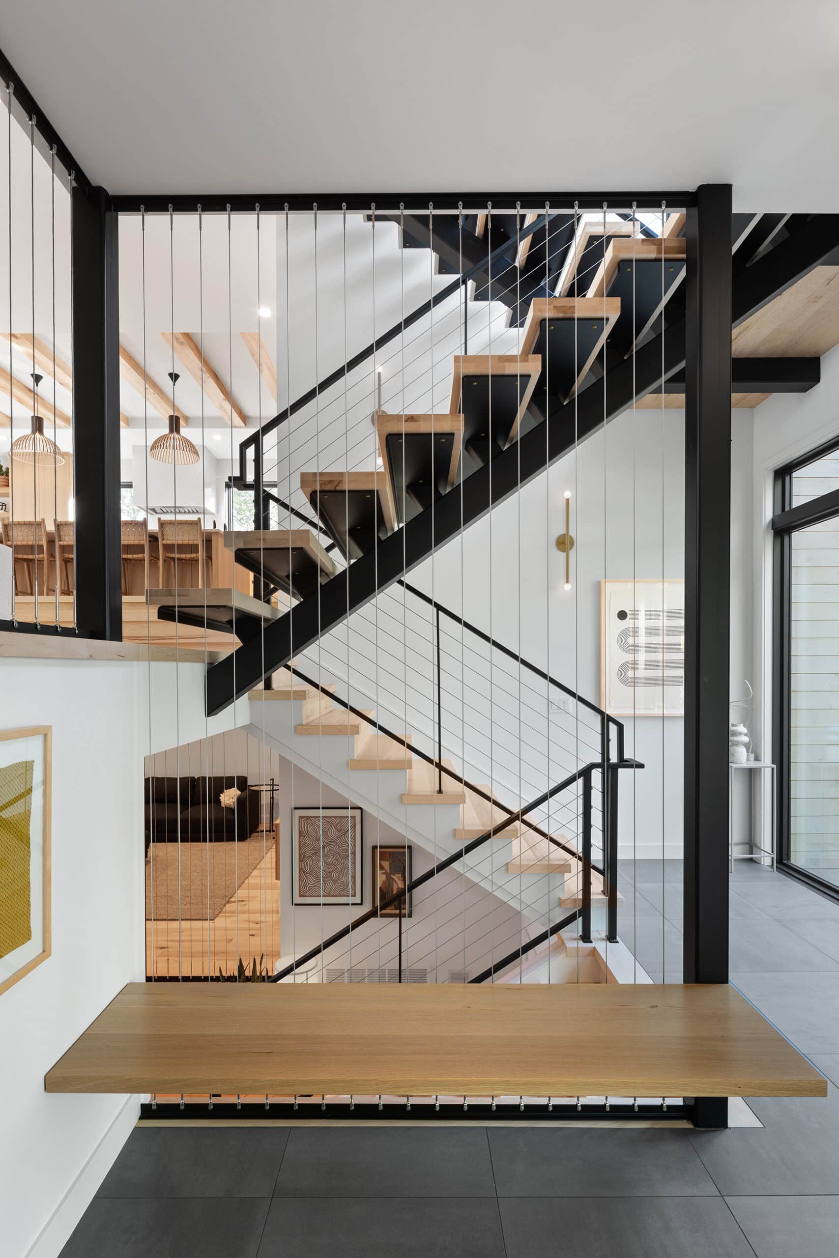 David Charlez Designs custom staircase and interior